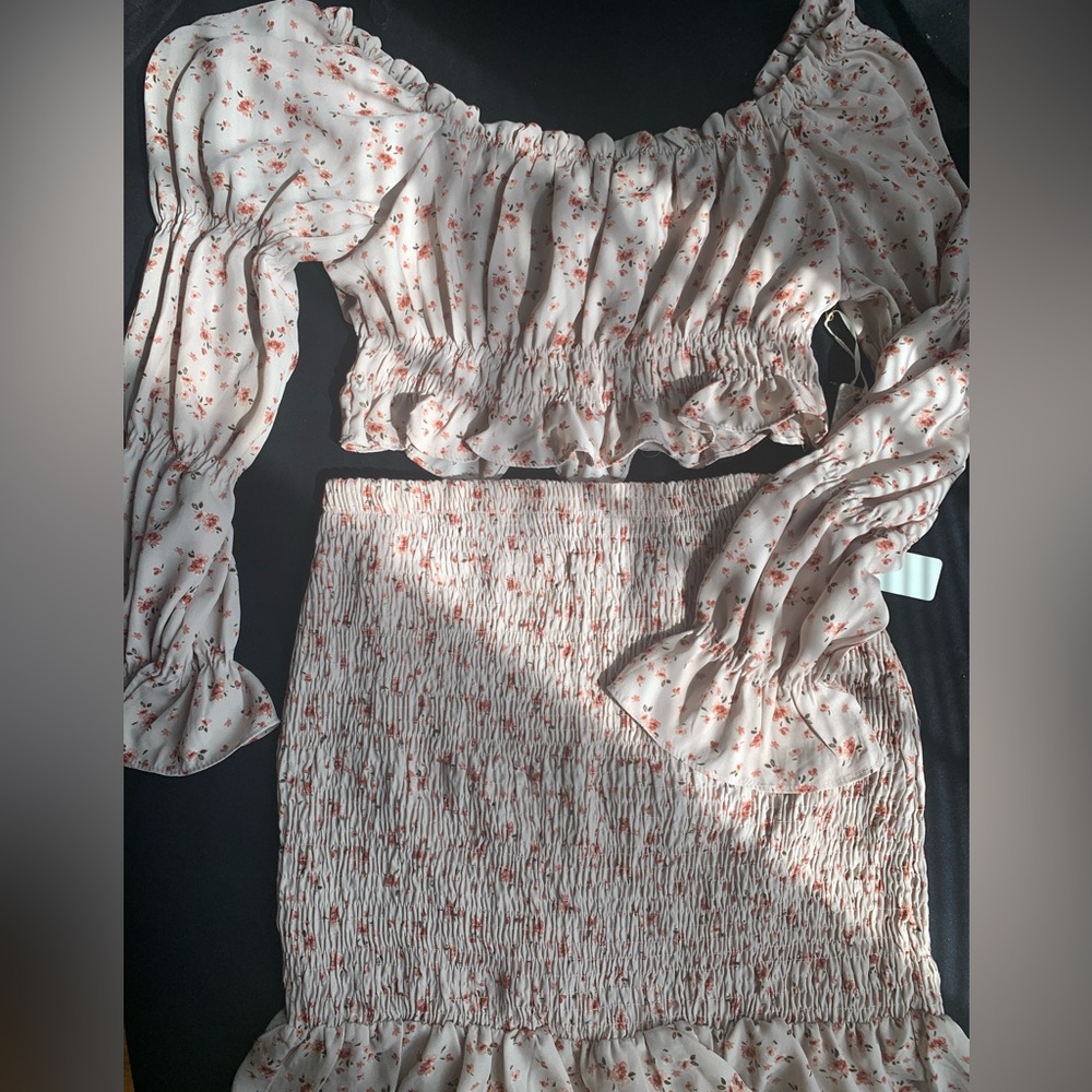 Dreamy Ruched Skirt Set